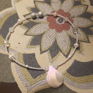 Elegant White Beaded Necklace